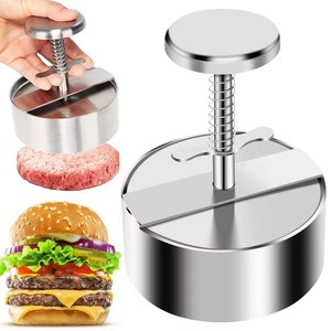 <span class=keywords><strong>Prensa</strong></span> <span class=keywords><strong>para</strong></span> <span class=keywords><strong>hacer</strong></span> <span class=keywords><strong>hamburguesas</strong></span>, acero inoxidable 304, antiadherente, redondo, <span class=keywords><strong>Manual</strong></span>, molde <span class=keywords><strong>para</strong></span> bolas de arroz, espesor ajustado, cocina, carne, barbacoa, herramientas - Product Image 1