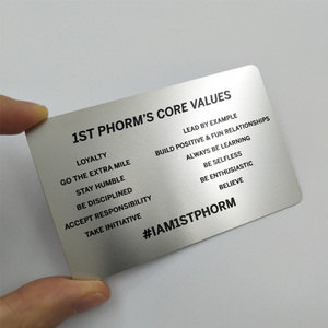 Custom Design <strong>Business</strong> Gift Luxury Stainless Steel Metal Membership <strong>Card</strong> Metal <strong>Business</strong> <strong>Card</strong> - Product Image 1