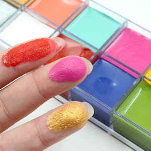 Immagina vegana pittura per il viso impermeabile pittura per il corpo ad alto pigmento Non tossico senza crudeltà 12 colori naturali in magazzino prezzo economico - Product Image 4