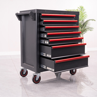 Carrito de taller de acero con 7 cajones y cerradura para mecánicos, modelo 526, venta al por mayor de fábrica, para reparación de automóviles