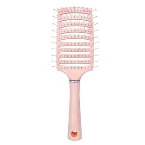 Peigne à cheveux Yangzi rose 20 cm+ type massage pour femmes, pour cheveux bouclés, raides, secs ou mouillés - Product Image 4