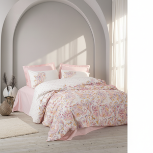 Juego de Fundas de Almohada de Algodón Estilo Bohemio, Color Rosa, 4 Piezas, Diseño Floral para el Hogar - Product Image 3