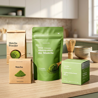 Cápsulas de Matcha Puro Ceremonial Doblemente Certificado, Té Adelgazante en Botella y Bolsa, Set Completo de Documentación para Despacho de Aduana