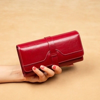 Dompet Kulit Wanita BEARKY Logo Kustom Harga Pabrik Grosir Kapasitas Besar Dompet Panjang Tempat Kartu Kredit Grosir