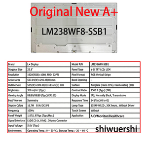 Écran LCD de remplacement A+ 23,8 pouces LM238WF8 SSA1 SSB1 SSC1 SSA3 <span class=keywords><strong>SSL1</strong></span> pour panneau d'affichage AIO Healthcare – Vente en gros, neuf et original - Product Image 3