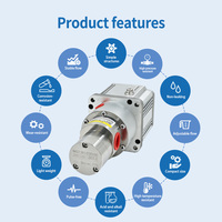 Pompe à engrenages magnétique miniature sans fuite 3 ml/rev, en acier inoxydable 316L, pompe doseuse à engrenages PEEK pour le remplissage et l'emballage de liquides chimiques