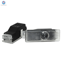Nouveau 2X Lumière de Bienvenue de Porte de Voiture à LED, Projecteur d'Ombre Fantôme, Logo Lumineux pour Range Rover Discovery 3 4 Freelander 2 12V