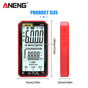 มัลติมิเตอร์ดิจิตอลอัจฉริยะ 620A 6000 ค่าการวัด เครื่องทดสอบทรานซิสเตอร์ True RMS อัตโนมัติ เครื่องวัดความจุไฟฟ้า อุณหภูมิ และความต้านทาน - Product Image 5