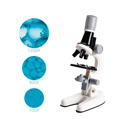 Nuovi giocattoli a stelo giocattoli educativi per microscopio scientifico per bambini