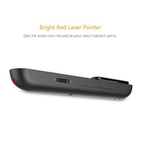 Pointeur laser multifonction 2.4G Clip Type Wireless Presenter avec batterie de recharge Pour réunion