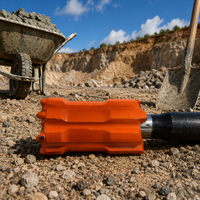 Foret à bouton fileté pour roche dure avec jupe de guidage, foret de forage de roche rétractable T38 T45 pour l'exploitation minière, les tunnels, les carrières et le forage hydraulique