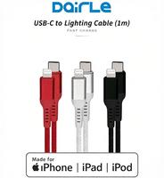 Câble USB C vers Lightning certifié MFi, tressé en nylon, charge rapide PD, type C vers Lightning, pour iPhone iPad Dairle