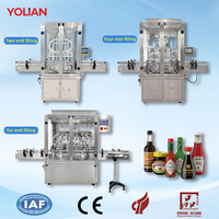 Machine de remplissage automatique à piston YL-L pour savon liquide, shampoing, détergent, boissons, ligne de remplissage, bouchage et étiquetage en ligne