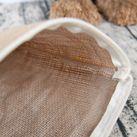 Sac à cosmétiques en toile de Jute, nouveau Design, vente en gros, sac de maquillage de voyage, pochette à fermeture éclair