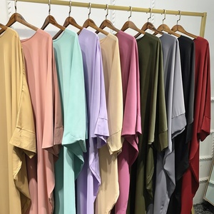 Loriya Hot Bán Hijab Váy Nida Jilbab Miễn Phí Kích Thước Bat Tay Áo Hồi Giáo Phụ Nữ Cầu Nguyện Ăn Mặc Đóng Abaya Hồi Giáo Quần Áo - Product Image 4