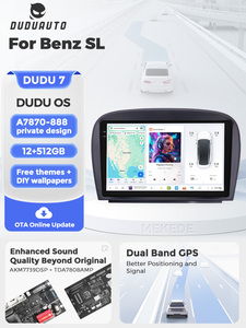DUDUAUTO Autoradio Android con Schermo Touch 2K, Sistema 7870 12+256GB con GPS e RGB per <span class=keywords><strong>Mercedes</strong></span> SL 2001-2007 - Product Image 6
