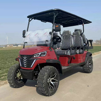 Voiturette de golf électrique 6 places à prix compétitif, prix de gros pour voiturette de golf à batterie lithium, buggy de golf, chariots et tricycles