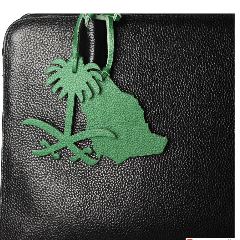 Good Lookiing Saudi Map and Charms Backpack Pendant leather bag decorationFor Ladies Bag Charm