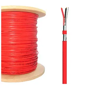 Cable de alarma contra incendios de cobre desnudo, Cable de alarma de seguridad de 18 awg, 2c x 1.5mm2, detector de humo