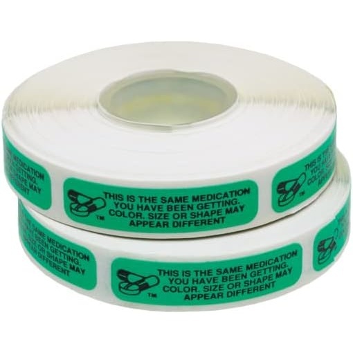 Medication Advisory Labels for Pharmacy, Self-Adhesive with Bright Colors and Clear Text