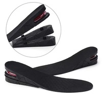 Semelles intérieures confortables en PVC hautement élastiques, invisibles, avec coussin d'air, rehausseurs de chaussures avec absorption des chocs, élévateurs de talon, semelles intérieures augmentant la taille