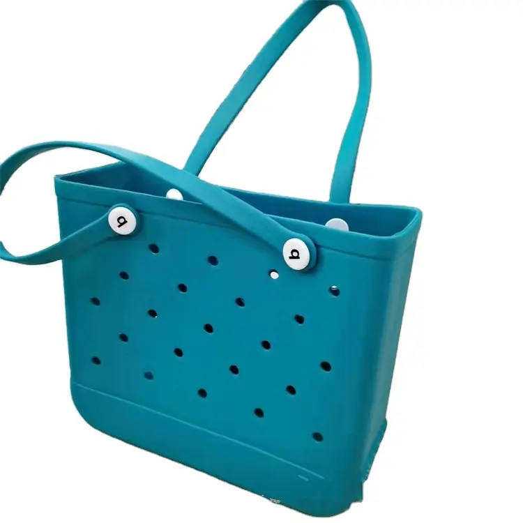 Spot wholesale hot selling Bogg bag Women Fashion Shopping Tote Shoulder bag Waterproof EVA Silicone Summer bogg Beach bag