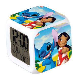 Reloj <span class=keywords><strong>despertador</strong></span> Digital con luz LED <span class=keywords><strong>de</strong></span> Bola <span class=keywords><strong>de</strong></span> Dragón, accesorio moderno con diseño <span class=keywords><strong>de</strong></span> cubo, <span class=keywords><strong>Stitch</strong></span>, Lilo, dibujos animados, para estudio - Product Image 4