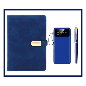 Set de Regalo de Cuaderno de Cuero A5 Personalizado de Lujo 3 en 1 para Reuniones Corporativas y Ceremonias de Graduación de Clientes - Product Image 5