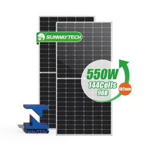 Sunway painel güneş inmetro 550 W mono perc 550 watt güneş paneli inmetro brezilya pazarı için