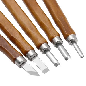 5pcs Wood Carving <strong>Chisels</strong> Knife for Basic Wood Cut DIY Tools and Detailed Woodworking <strong>Gouges</strong> Hand Tools - Product Image 3