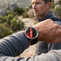 Reloj Inteligente CR190, Reloj Deportivo para Exteriores, Resistente al Agua 3ATM, Brújula, Pantalla Redonda