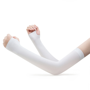 Manchons de protection UV en soie tricotés en plein air pour le cyclisme à moteur Basketball Golf Ice Sports Sleeves sunscreen Arm Sleeve - Product Image 5
