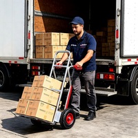 Carretilla de Mano Multiusos Plegable, Carro para Subir Escaleras con Capacidad de Carga de 150 kg