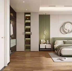 ตู้เสื้อผ้าไม้สั่งทำพิเศษสำหรับห้องนอน ดีไซน์ทันสมัยระดับไฮเอนด์ ผสมผสานสไตล์หรูหรา พร้อมฟังก์ชันการใช้งานที่ใช้งานได้จริงสำหรับห้องรับประทานอาหาร - Product Image 2