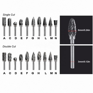 Naipu <span class=keywords><strong>ROTARY</strong></span> rasp tập tin kim loại <span class=keywords><strong>Carbide</strong></span> <span class=keywords><strong>Rotary</strong></span> tập tin <span class=keywords><strong>ROTARY</strong></span> Burrs phay Cutter Tungsten thép mài đầu - Product Image 6
