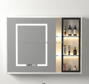 Modern Design PVC Bathroom Vanity Cabinet <b>Mirror</b> Water-Resistant Home Use Sink Cabinetry with Ceramic Basin Wholesale Vanities - Product Image 6