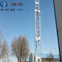 Tour de téléphonie mobile montée sur remorque, mât télescopique en treillis, déploiement rapide, haute stabilité, antenne facilement déplaçable