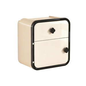 Wall Mounted Tissue Box Rectangular No Drilling Required For Bathroom Kitchen Paper Holder - Product Image 3