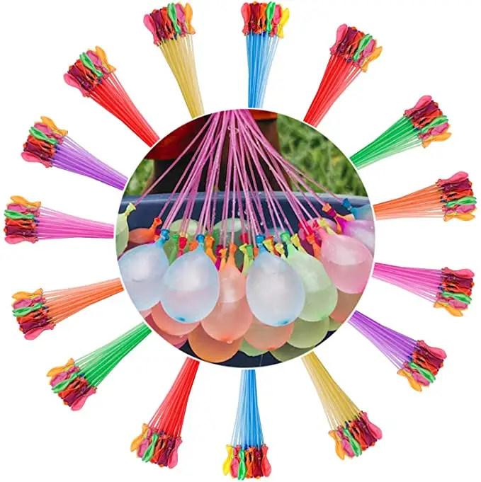 BJQ003 Beejay 111 unids/pack interactivo juguetes de verano bomba juegos fiesta de juguetes magia bolas de agua fácil y rápido llenar bomba Globos de agua