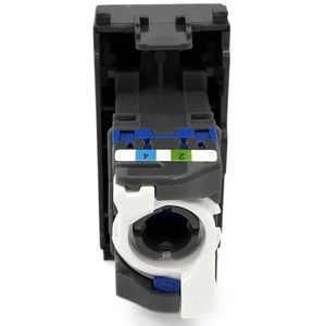 Prise téléphonique compatible avec Vimar Plana, prise murale noire pour téléphone - Product Image 2