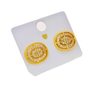 Boucles d'oreilles ovales en zircon de qualité supérieure pour le dropshipping, en cuivre, design européen et américain tendance, minimalistes, cadeau de mode