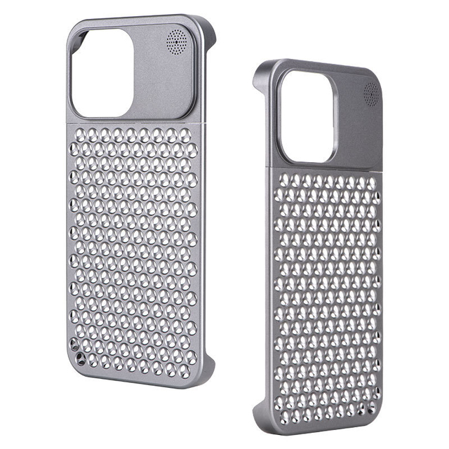 Aromatherapy Heat Dissipation Aluminum Metal Cooling Mobile Phone Case for iphone13iphone14 iphone15
