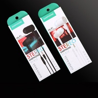 Boîte d'emballage en papier recyclable pour téléphone portable et appareil photo avec logo personnalisé imprimé, pour câble de données USB et chargeur, avec fenêtre suspendue