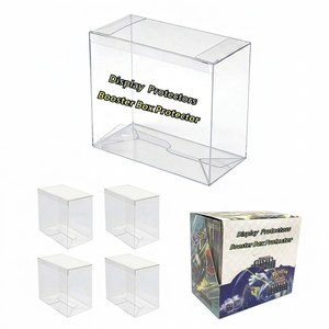 Boîte de protection empilable pour cartes Pokémon TCG, personnalisable avec logo, protection UV, OEM, transparente, épaisseur 0,5 mm, PET transparent, anti-rayures - Product Image 1