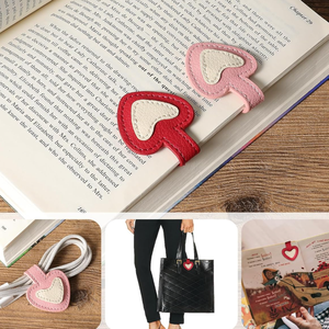 Nuovo Design in pelle PU segnalibro gatto a forma di amore pagina magnetica clip <span class=keywords><strong>libro</strong></span> di moda regalo per gli studenti insegnanti lettori - Product Image 6
