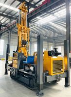 Foreuse hydraulique sur chenilles à moteur diesel pour puits profonds, prix usine