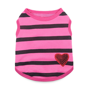 Gilet per Cuccioli Colorato Stile Macaron con Decorazione a Cuore Luminoso - <span class=keywords><strong>Abbigliamento</strong></span> Ecologico Semplice Comodo ed Elastico per <span class=keywords><strong>Cani</strong></span> e Gatti di Piccola Taglia - Product Image 3