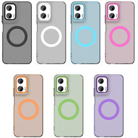 Étui de téléphone magnétique mat couleur bonbon anti-empreintes digitales et antichoc pour Moto Edge50 Neo S50 G35 Edge60 Fusion G56 G86