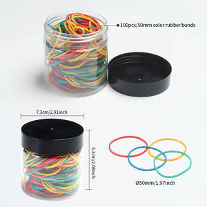 แถบยางซิลิโคนผสมสีต่างๆขนาด50มม. ยางยืดหยุ่นได้ดีแถบยางธรรมชาติเนื้อนุ่ม - Product Image 2