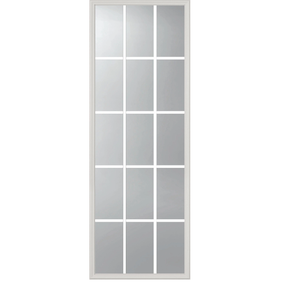 Kit de vitrage et de cadre isolant thermique 15 vitres (plein vitrage) pour grilles personnalisées entre vitres, destiné aux portes extérieures solaires en fibre de verre - Product Image 1